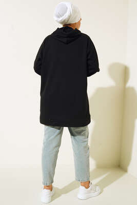 West Coast Baskılı Tunik Siyah - Tunik