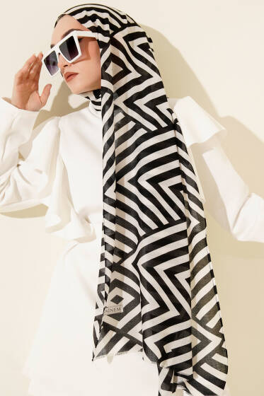 Winter Desenli Bambu Şal Asorti 1 - Başörtüsü