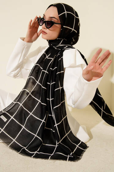 Winter Desenli Bambu Şal Asorti 10 - Başörtüsü