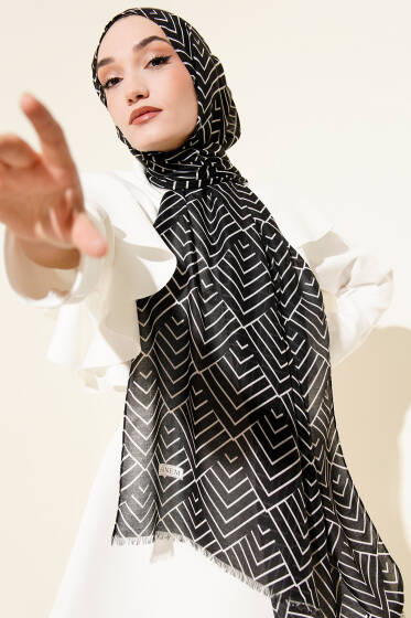 Winter Desenli Bambu Şal Asorti 2 - Başörtüsü
