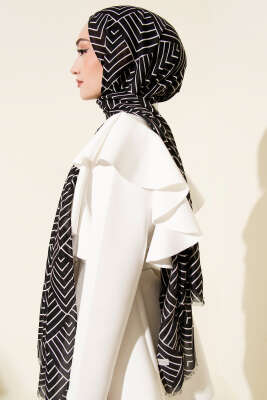 Winter Desenli Bambu Şal Asorti 2 - Başörtüsü
