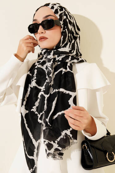 Winter Desenli Bambu Şal Asorti 4 - Başörtüsü