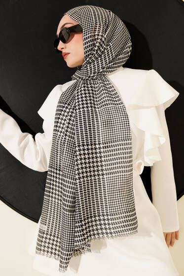 Winter Desenli Bambu Şal Asorti 5 - Başörtüsü