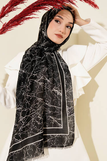 Winter Desenli Bambu Şal Asorti 7 - Başörtüsü