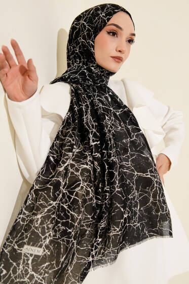 Winter Desenli Bambu Şal Asorti 9 - Başörtüsü