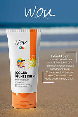 Wou Çocuk Güneş Kremi 50 ml - Güneş Kremi
