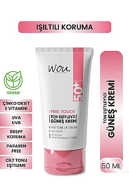 Wou Güneş Kremi Tüm Cilt Tipleri İçin Ton Eşitleyici 50 ml - ERSAN KOZMETİK