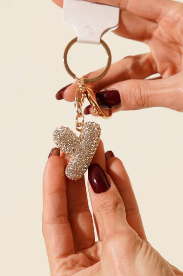 Y Harfli Taşlı Anahtarlık - Günün Seçilenleri