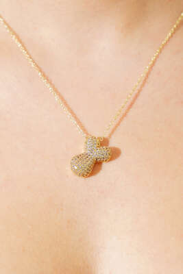 Y Harfli Taşlı Kolye - KONYALI BİJUTERİ