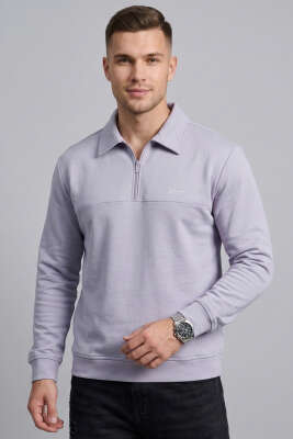 Yaka Change Yazılı Erkek Sweatshirt Gri - FRESHMAN