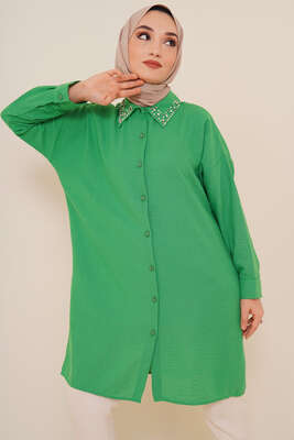 Yaka Taşlı Gömlek Benetton 