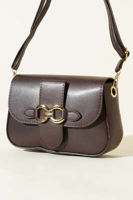 Yaldız Tokalı Kadın El Çantası Acı Kahve - GÜZEL ÇANTA