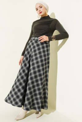 Yan Büzgülü Dik Yaka Sandy Bluz Haki - Bluz