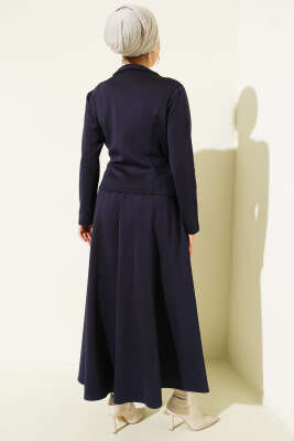 Yan İpli Scuba Etekli İkili Takım Lacivert - İkili Takım