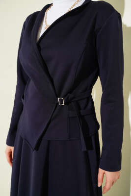 Yan İpli Scuba Etekli İkili Takım Lacivert - İkili Takım