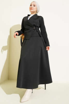 Yan İpli Scuba Etekli İkili Takım Siyah - HEWES