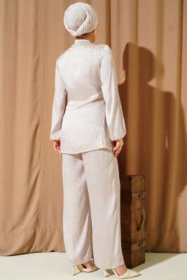 Yan Kuşaklı Tokalı Jakar İkili Takım Taş - İkili Takım