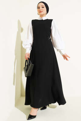 Yan Toka Detaylı Jile Siyah - DUFON