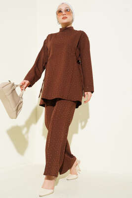 Yan Tünelli Taş Süslemeli İkili Takım Kahve - DENİZ LIFE