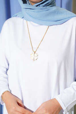 Yan Yırtmaçlı Basic Tunik Beyaz - Tunik