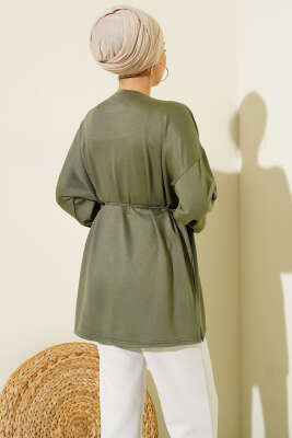 Yan Yırtmaçlı Duble Kol Tunik Haki - 300-500 TL Ürünler
