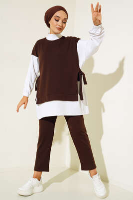 Yandan Bağlamalı Fitilli İkili Takım Kahve