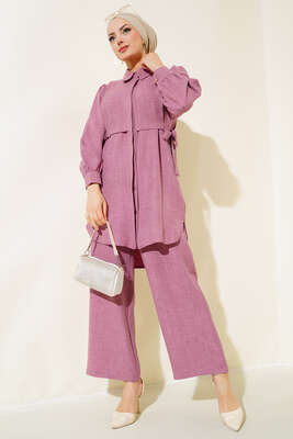 Yandan Bağlamalı İkili Takım Gül Kurusu 