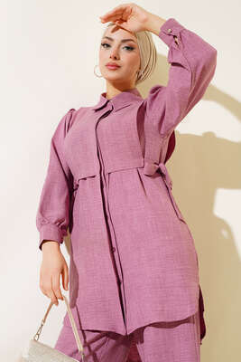 Yandan Bağlamalı İkili Takım Gül Kurusu - İKİLİ TAKIM