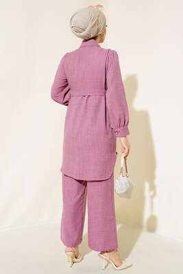 Yandan Bağlamalı İkili Takım Gül Kurusu - İKİLİ TAKIM