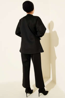 Yandan Bağlamalı Scuba İkili Takım Siyah - İkili Takım