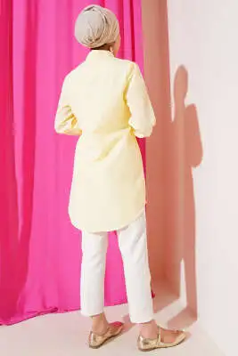 Yandan Bağlamalı Tunik Sarı - Yılın Fırsatı