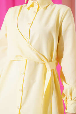 Yandan Bağlamalı Tunik Sarı - Yılın Fırsatı