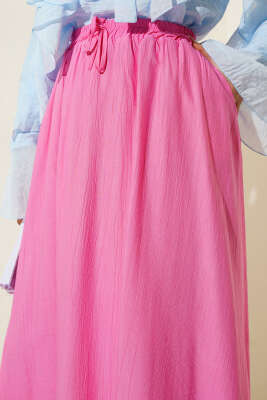 Yandan Cep Detaylı Kloş Etek Pembe - 500-700 TL Ürünler