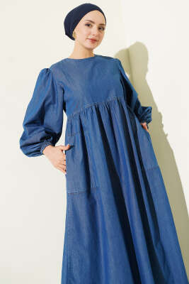 Yandan Cepli Kot Elbise Kot - Elbise