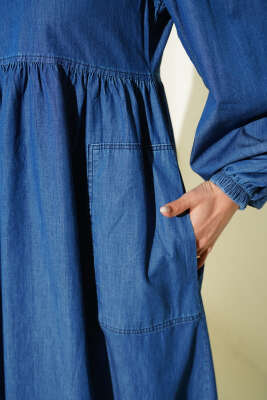 Yandan Cepli Kot Elbise Kot - Elbise