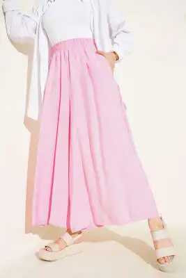 Yandan Cepli Salaş Tensel Pantolon Pembe - Pantolon