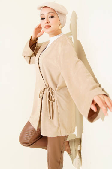 Yandan İp Bağlamalı Tunik Taş - Tunik