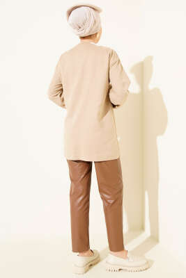 Yandan İp Bağlamalı Tunik Taş - Tunik