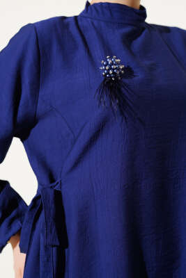 Yanları Bağlamalı Tunik İkili Takım Lacivert - 700-1000 TL Ürünler