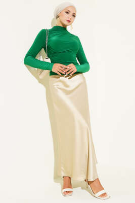 Yanları Büzgü Detaylı Sandy Bluz Benetton - Yılın Fırsatı