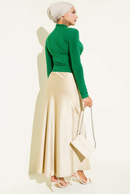 Yanları Büzgü Detaylı Sandy Bluz Benetton - Yılın Fırsatı