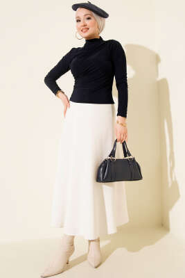 Yanları Büzgü Detaylı Sandy Bluz Parlement - Yılın Fırsatı