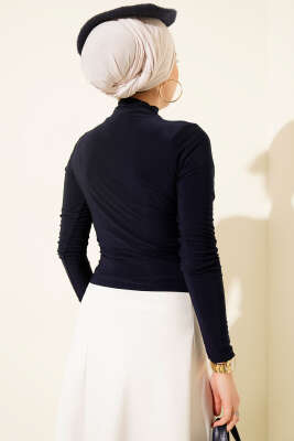 Yanları Büzgü Detaylı Sandy Bluz Parlement - Yılın Fırsatı