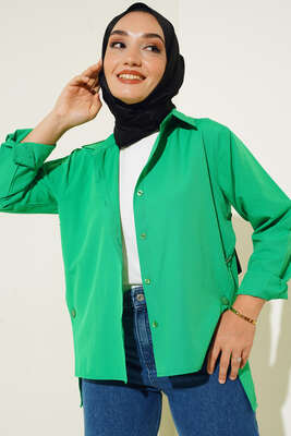 Yanları Çıt Çıt Düğmeli Gömlek Benetton - Gömlek