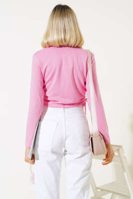 Yanları Tünelli Bluz Pembe - Kadın Giyim Modelleri