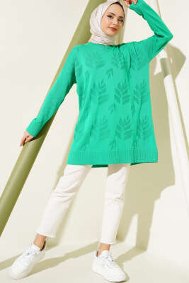 Yaprak Desen Triko Tunik Benetton - Triko Tunik
