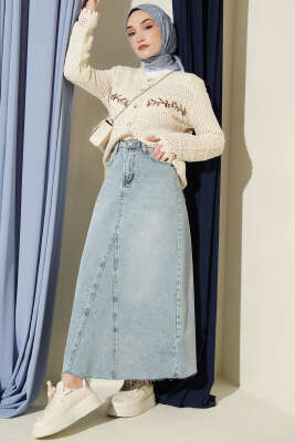 Yaprak Nakışlı Ajurlu Kısa Triko Hırka Bej - Yılın Fırsatı