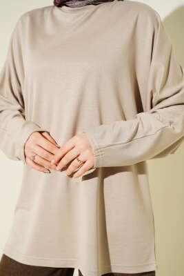 Yarasa Kol Basic Loyşa Tunik Bej - 300-500 TL Ürünler