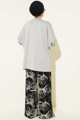 Yarasa Kol Basic Loyşa Tunik Gri - Yılın Fırsatı