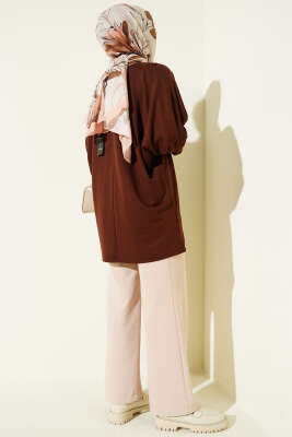 Yarasa Kol Basic Loyşa Tunik Kahve - 300-500 TL Ürünler